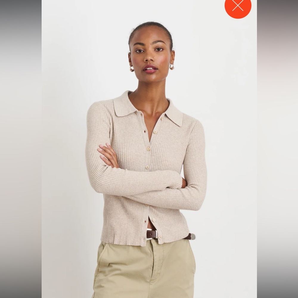 Alex Mill Jackie Polo, Oatmeal, S, NWT